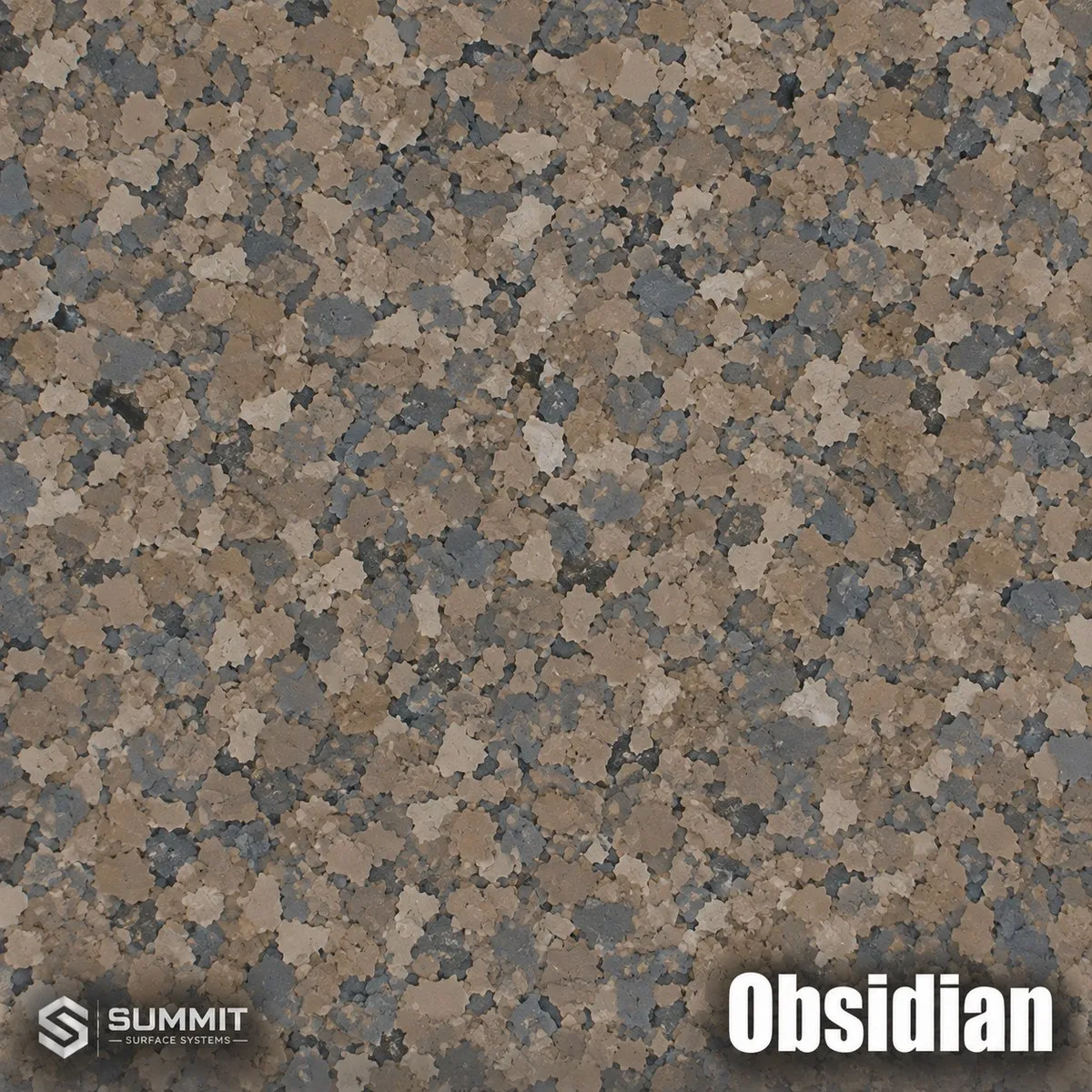 Obsidian epoxy flake colorway sample by Summit Surface Systems