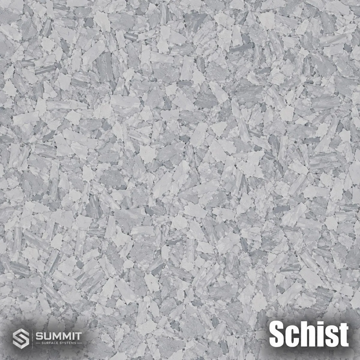 Schist epoxy flake colorway sample by Summit Surface Systems