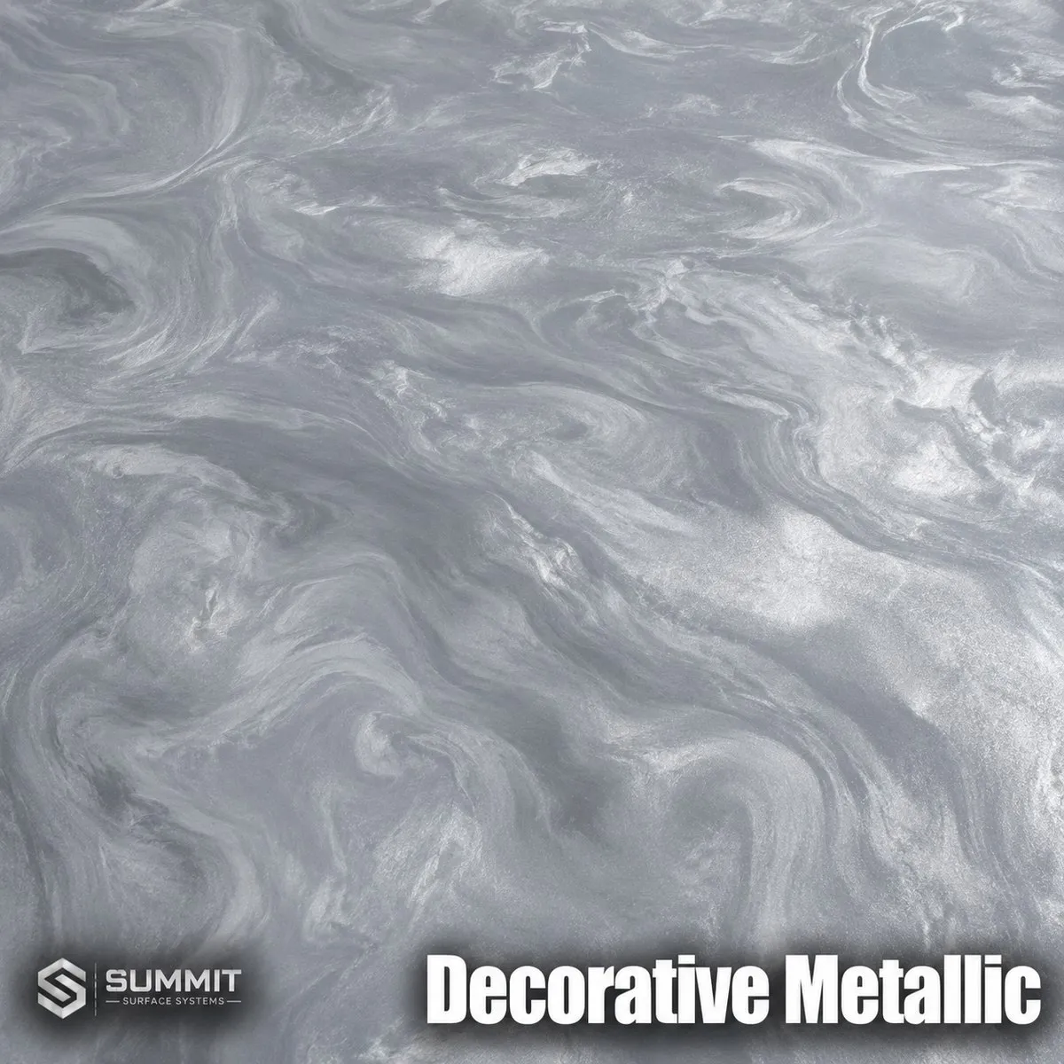 Decorative Metallic epoxy metallic colorway sample by Summit Surface Systems